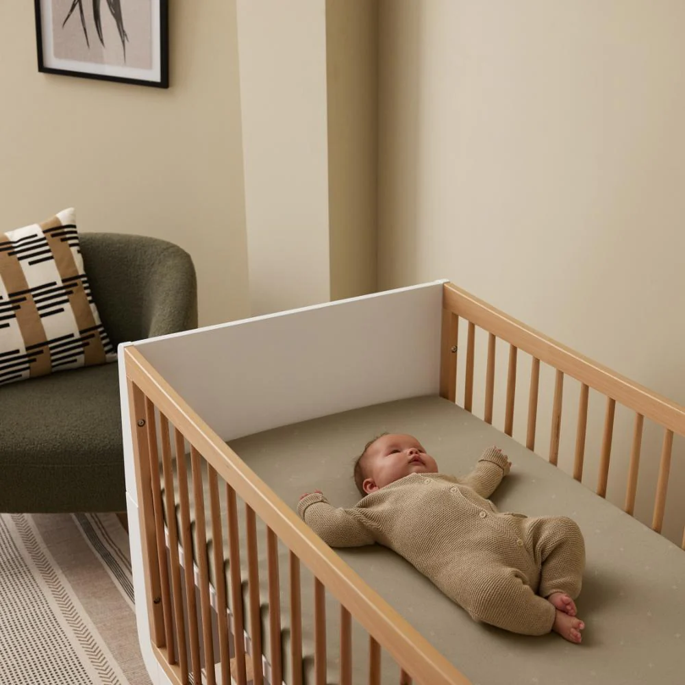 Cot & Cot Bed 2 Pack Fitted Sheet – Sage / Cross - Image 3