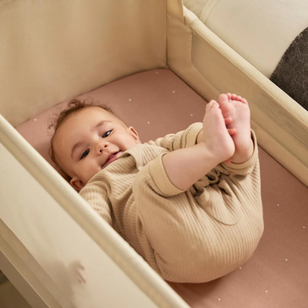 Crib 2 Pack Fitted Sheets - Blush / Dot - Image 3
