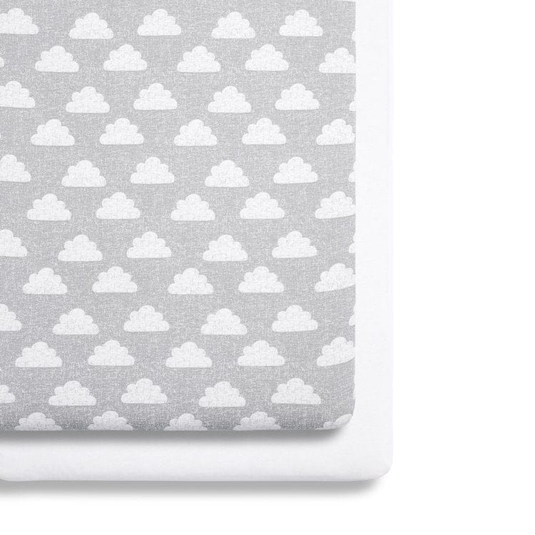 Crib 2 Pack Fitted Sheets – Cloud Nine - Image 2