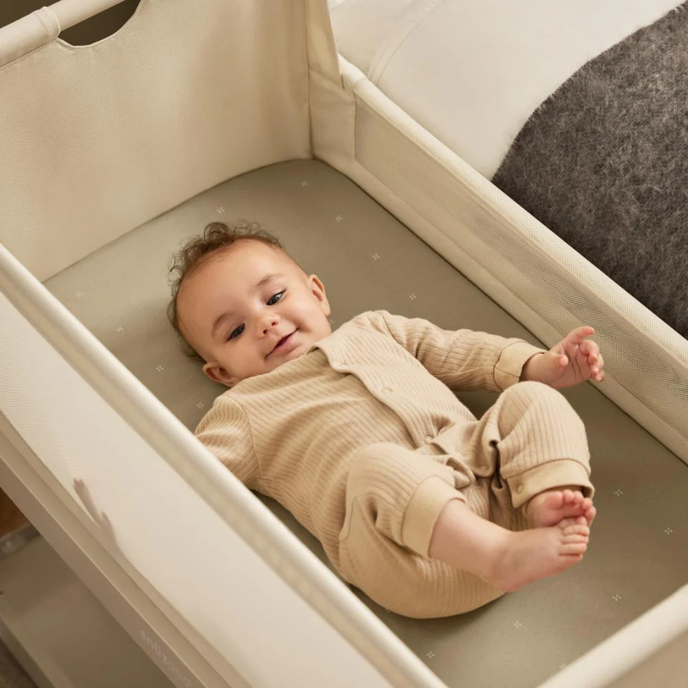 Crib 2 Pack Fitted Sheets - Sage / Cross - Image 3
