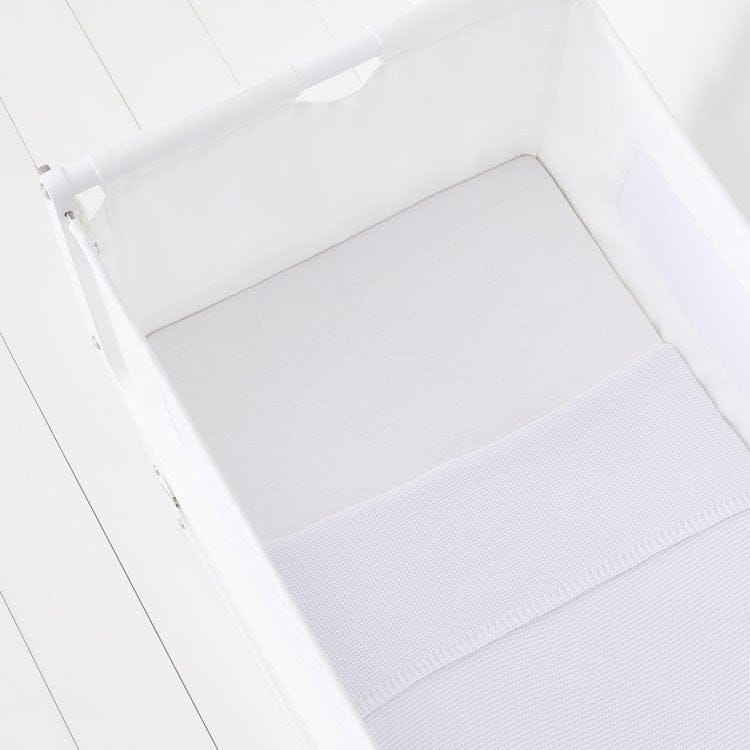 Crib 2 Pack Fitted Sheets - White - Image 3