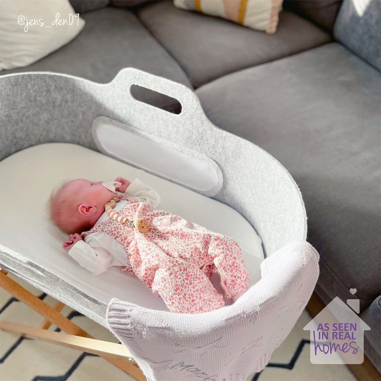 Natural Moses Basket Mattress for SnuzBaskit - Image 6