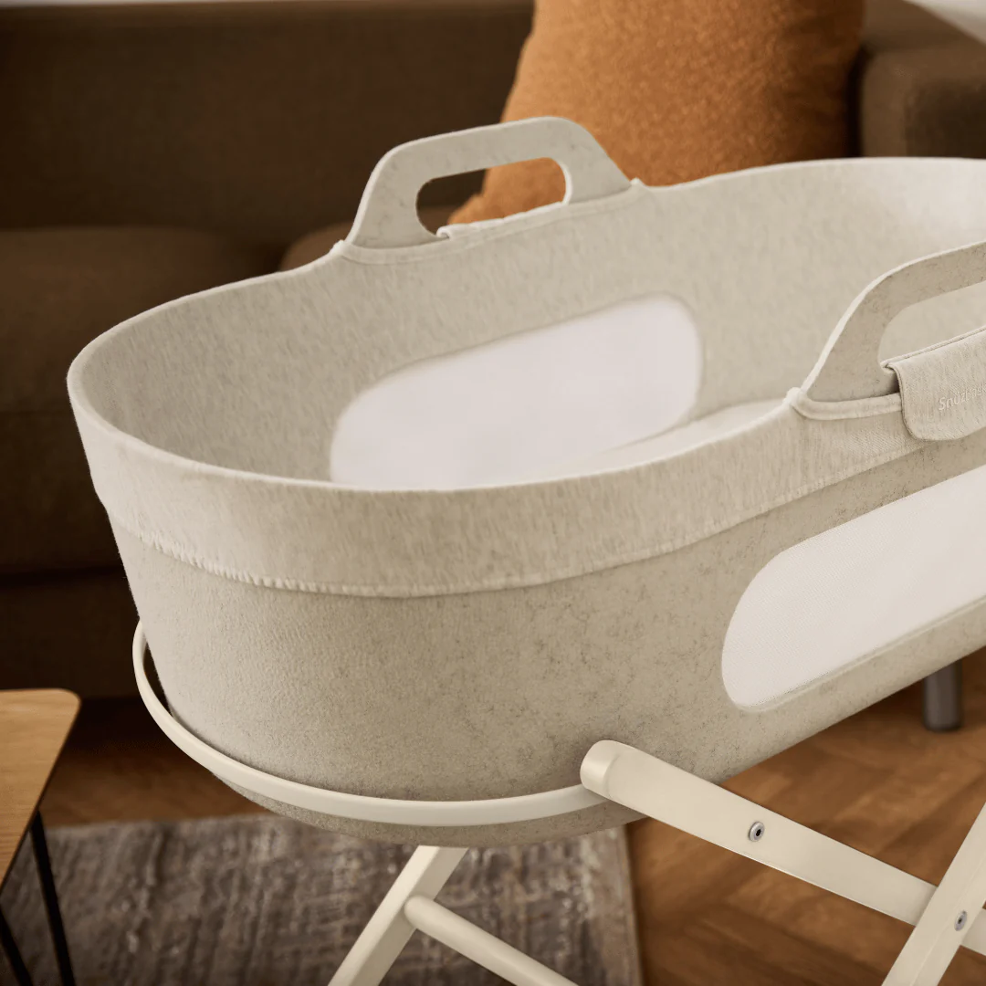 SnuzBaskit Barley Moses Basket & Cashmere Stand - Image 4