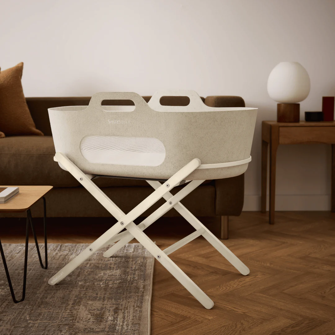 SnuzBaskit Barley Moses Basket & Cashmere Stand - Image 5