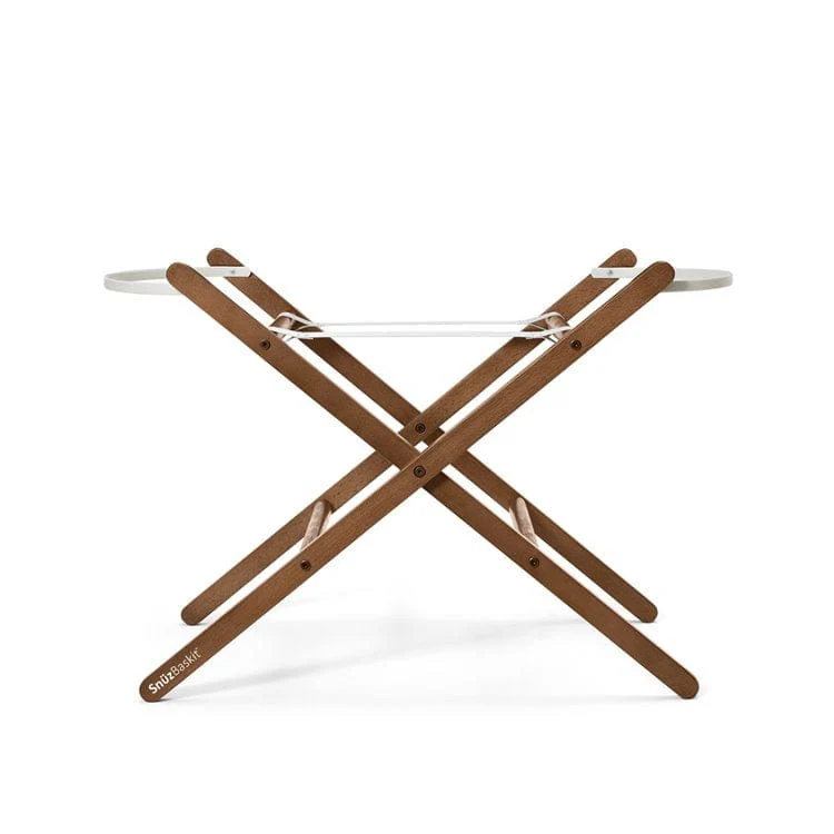 SnuzBaskit Barley Moses Basket & Walnut Stand - Image 10