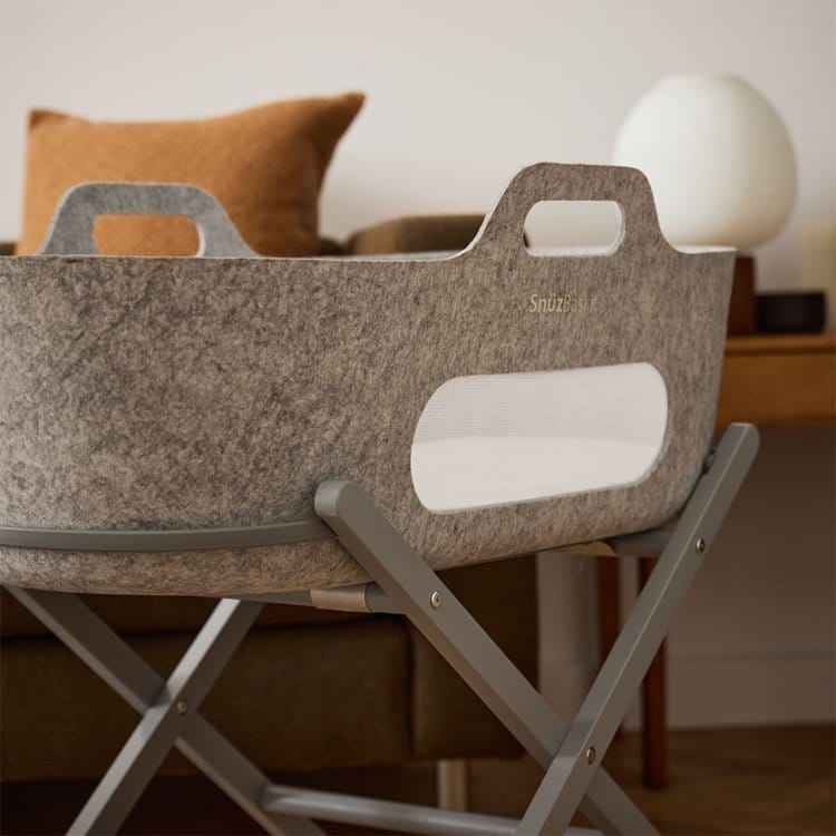SnuzBaskit Light Grey Moses Basket - Image 2