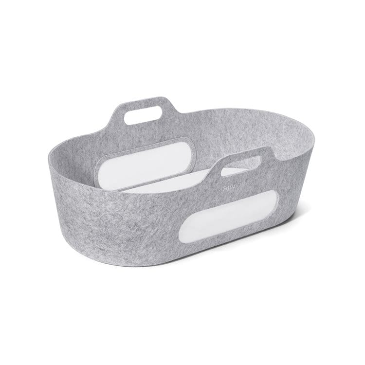 SnuzBaskit Light Grey Moses Basket & Dove Stand - Image 8
