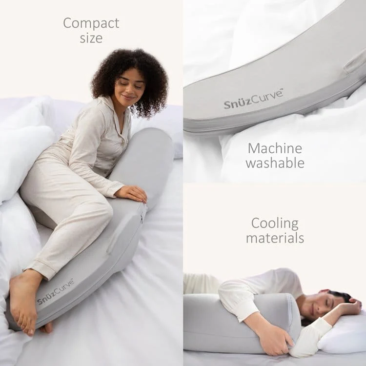 SnuzCurve Pregnancy Support Pillow - Grey - Image 5