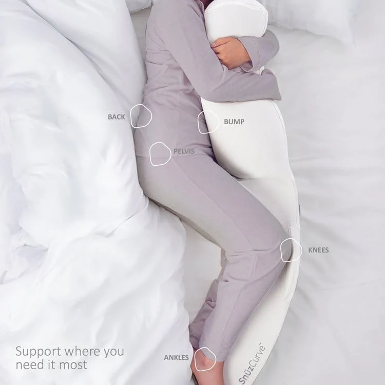 SnuzCurve Pregnancy Support Pillow - White - Image 3