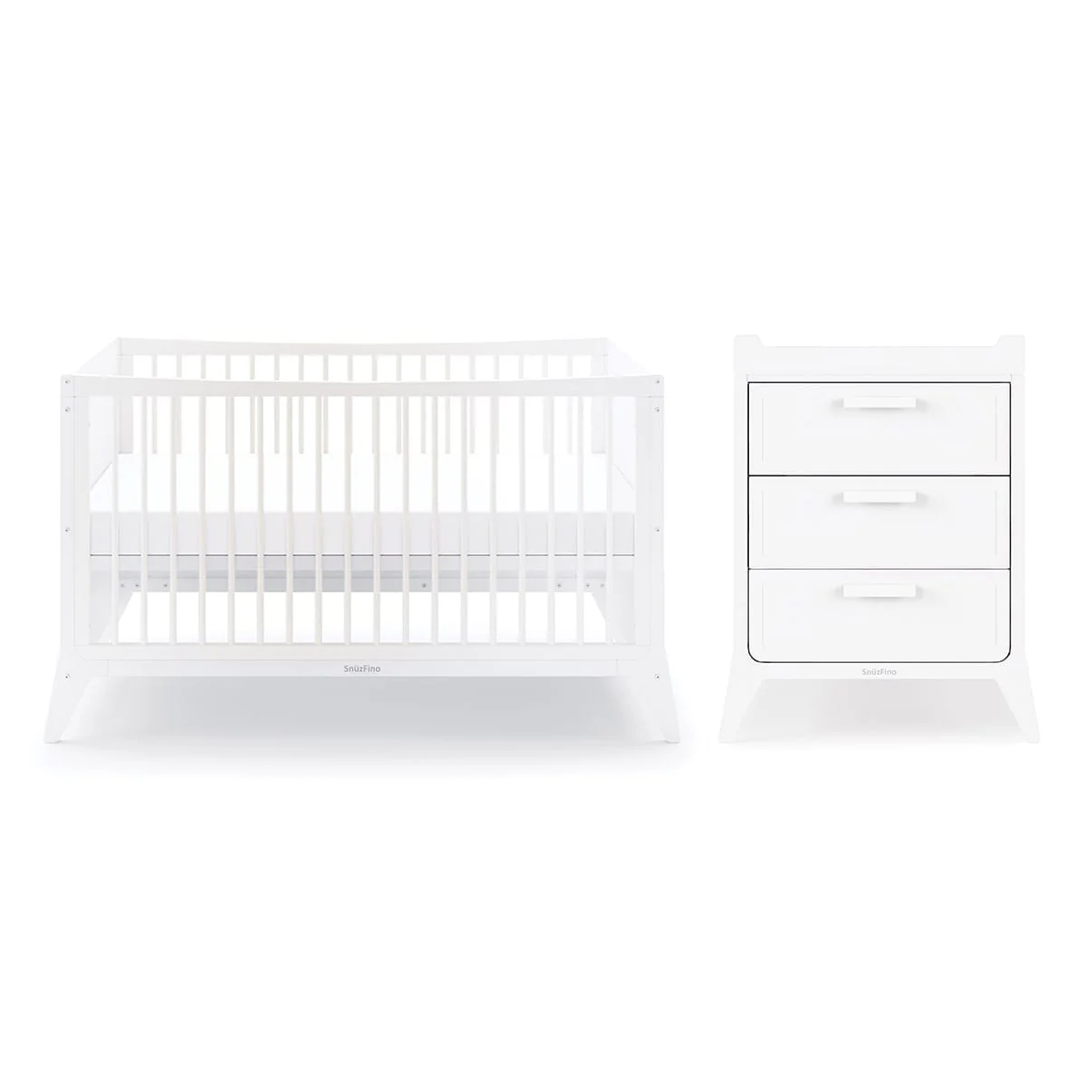 SnuzFino 2 Piece Nursery Furniture Set – White