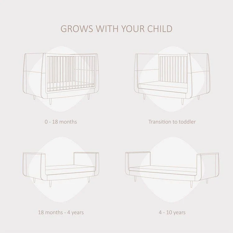 SnuzKot Skandi 2 Piece Nursery Furniture Set 'Ebony' - Image 3