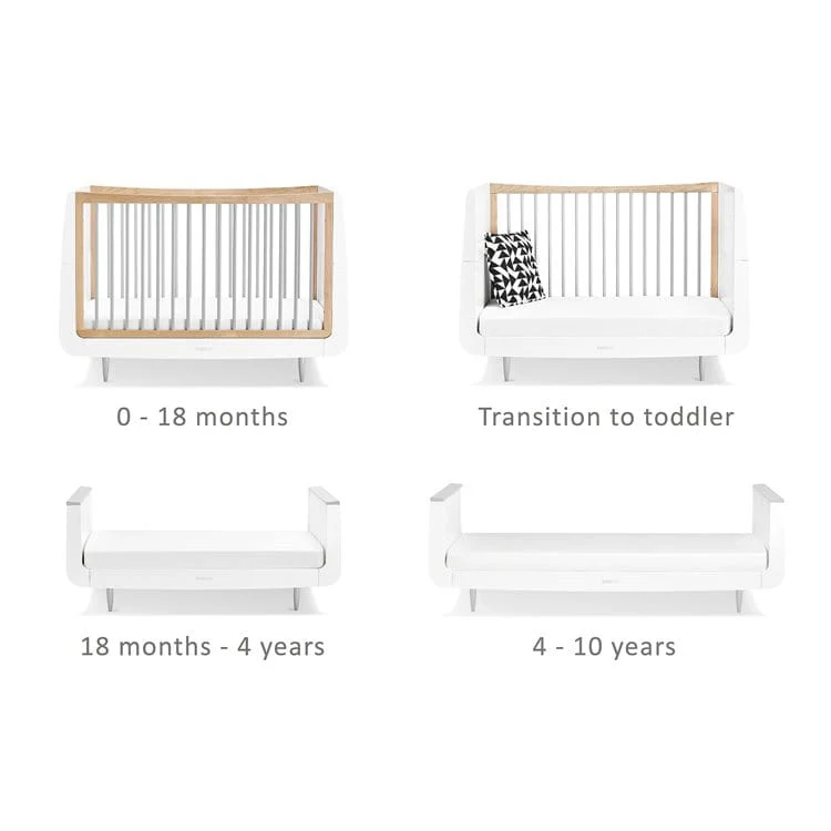 SnuzKot Skandi 2 Piece Nursery Furniture Set Grey - Image 4