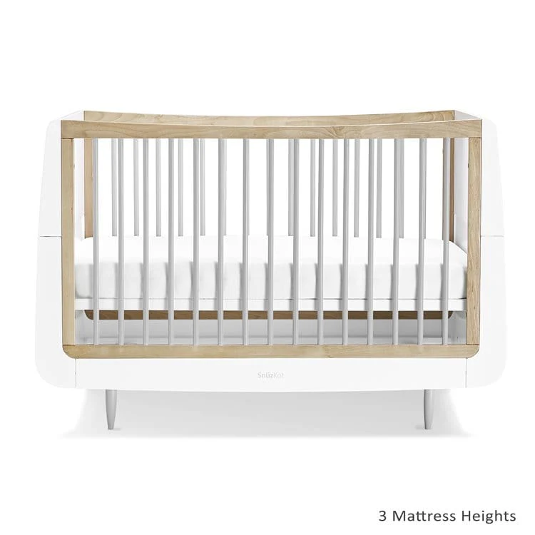 SnuzKot Skandi 3 Piece Nursery Furniture Set Grey - Image 6