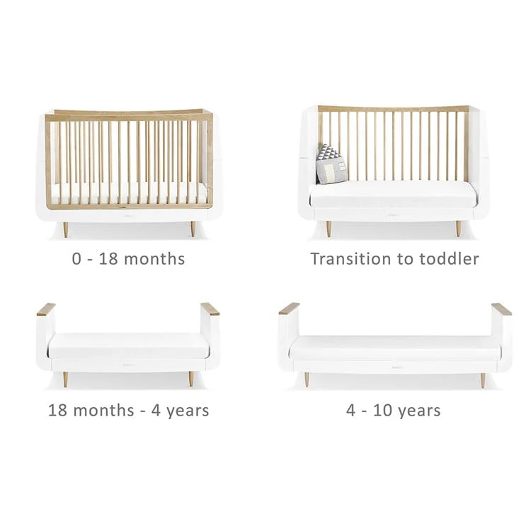 SnuzKot Skandi 3 Piece Nursery Furniture Set Natural - Image 4