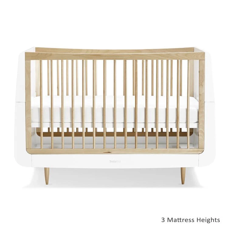 SnuzKot Skandi 3 Piece Nursery Furniture Set Natural - Image 6