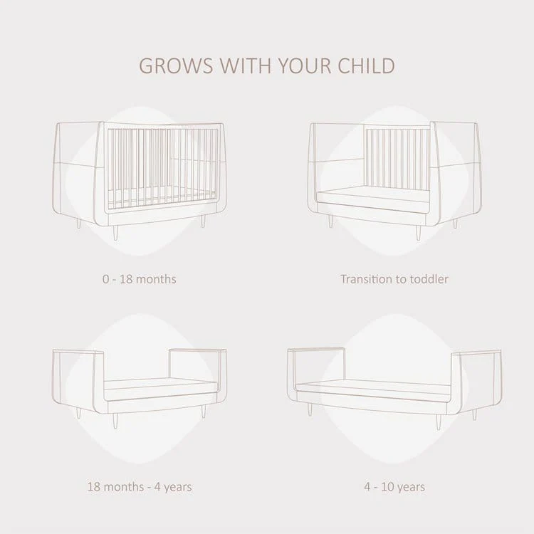SnuzKot Skandi 3 Piece Nursery Furniture Set 'Silver Birch' - Image 3