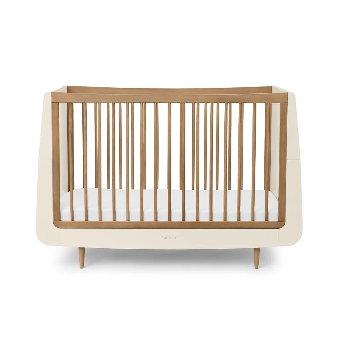 SnuzKot Skandi Cot Bed Cashmere & Walnut - Image 5