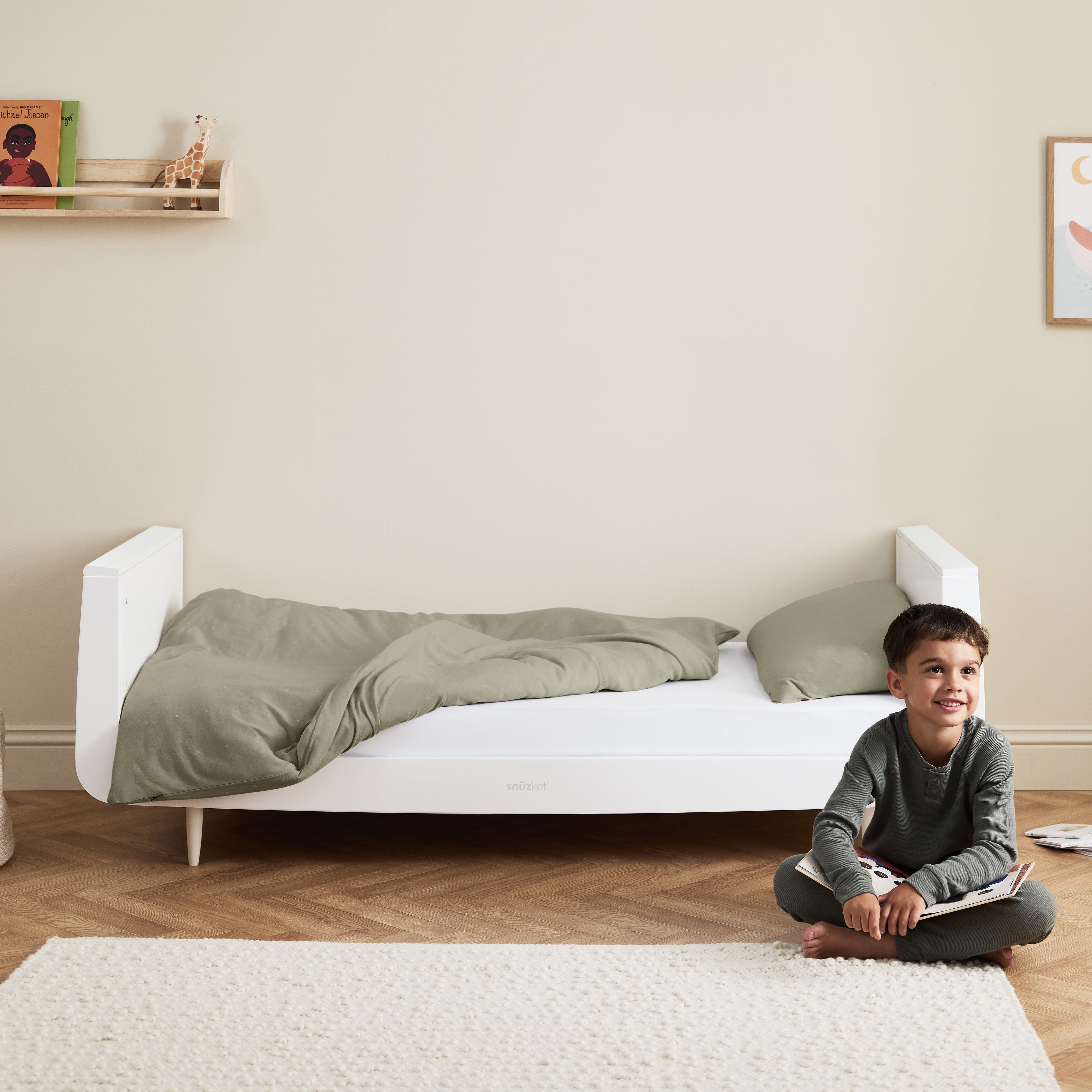 SnuzKot Skandi Cot Bed White - Image 5