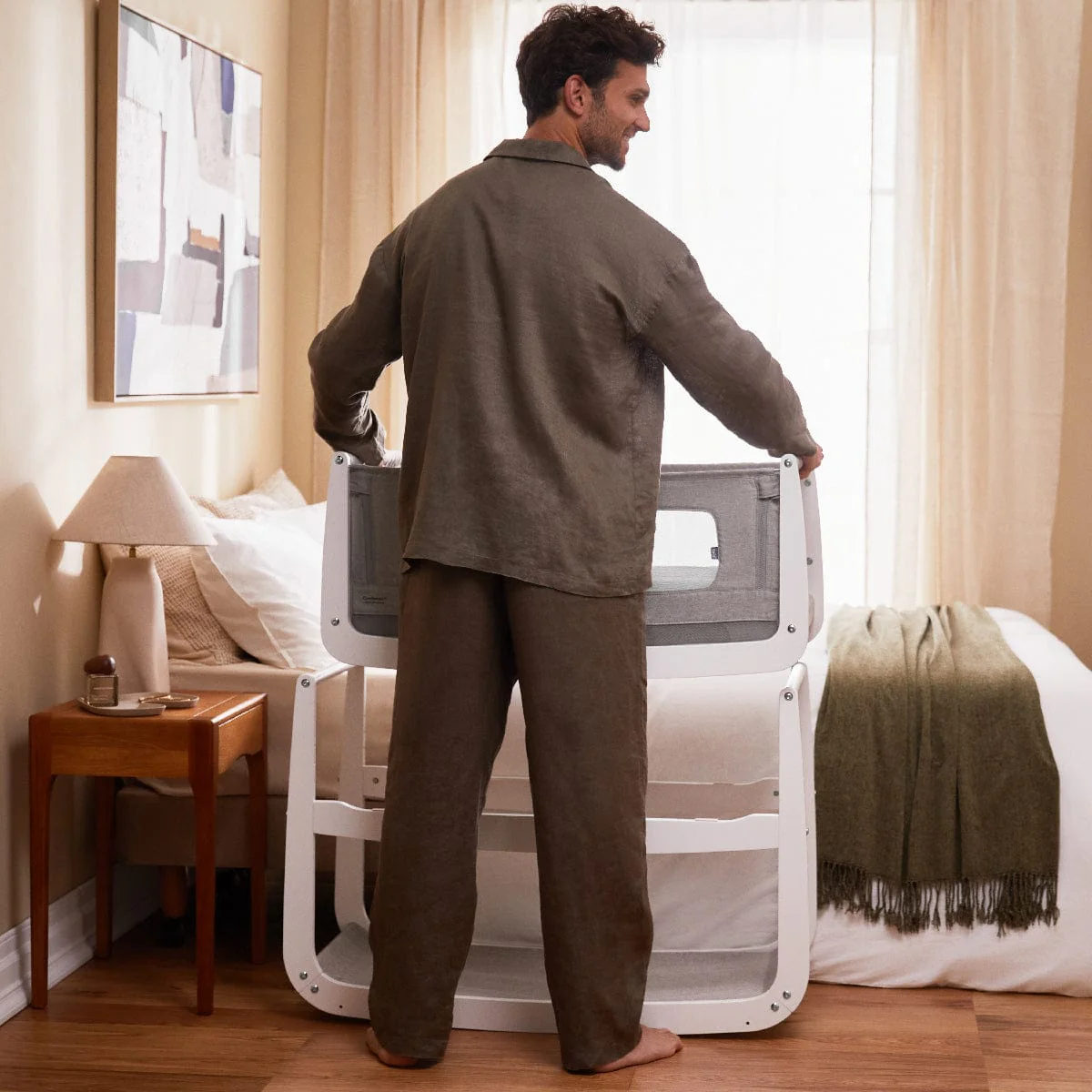 SnuzPod4 Bedside Crib Bundle - Dusk - Image 5