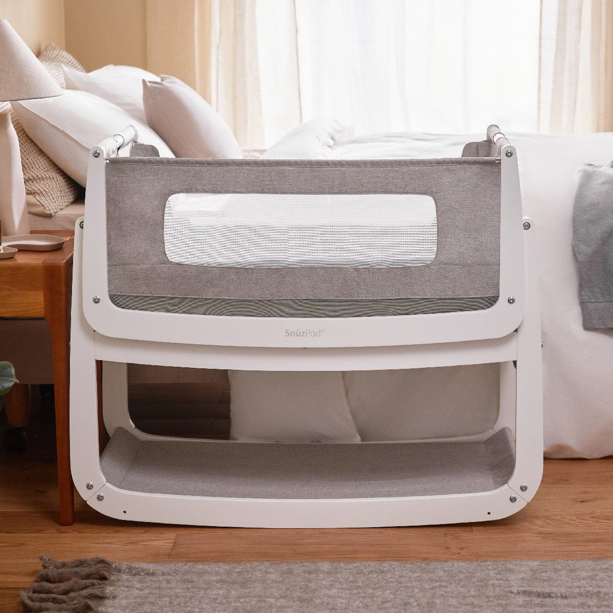 SnuzPod4 Bedside Crib Bundle - Dusk - Image 6
