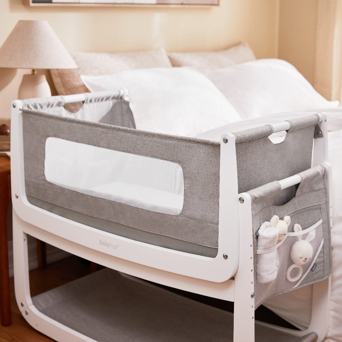 SnuzPod4 Bedside Crib Bundle - Dusk - Image 9