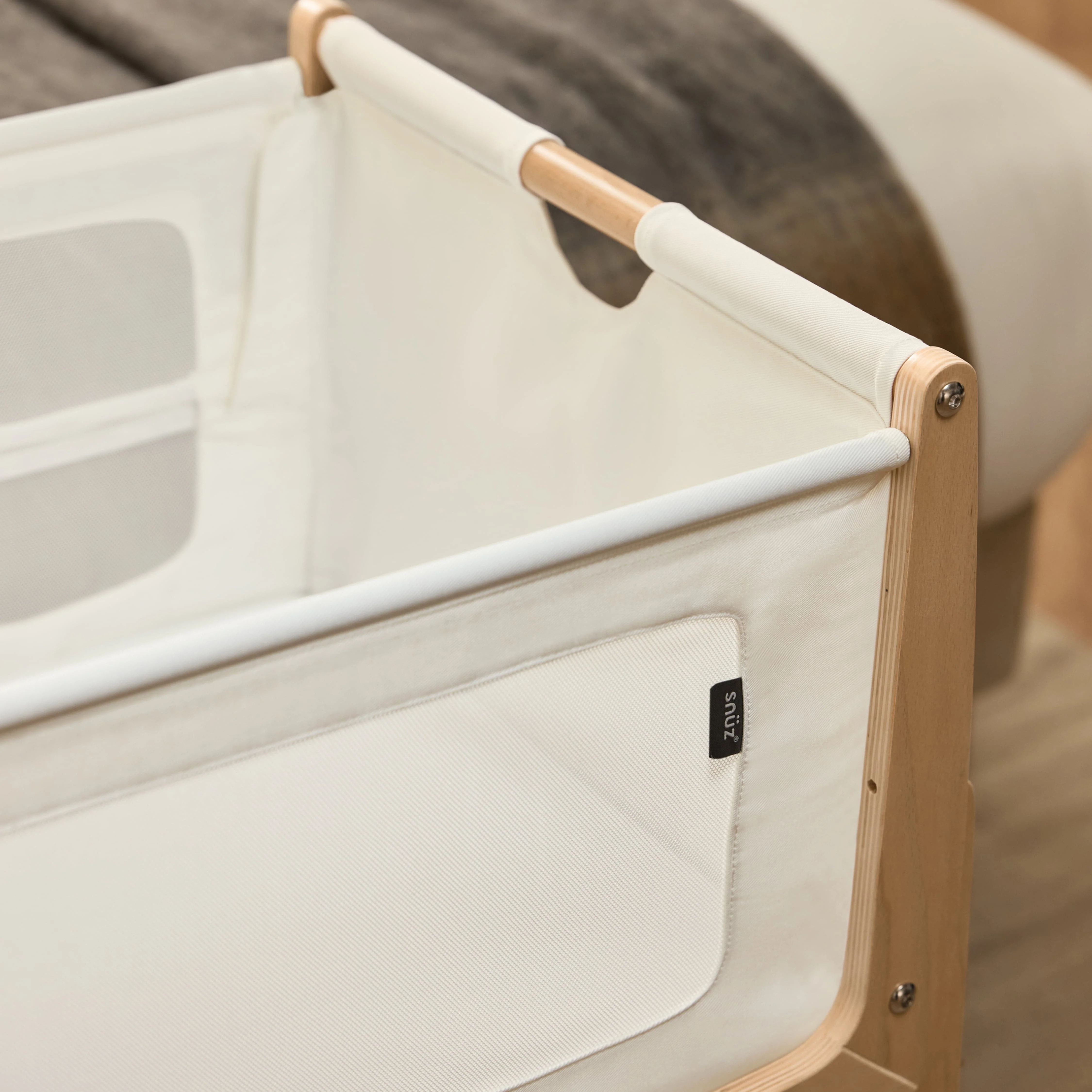 SnuzPod5 Bedside Crib Natural - Image 4